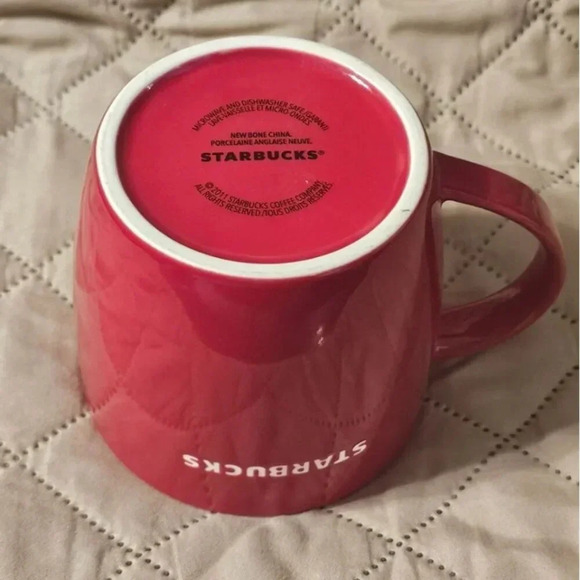 2011 Starbucks Partridge Christmas Mug Red White Coffee Hot Cocoa New Bone China - Picture 7 of 9